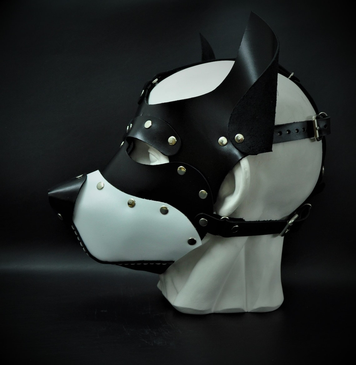Leather Dog Mask Leather Puppy Mask Puppy Mask Kink Etsy