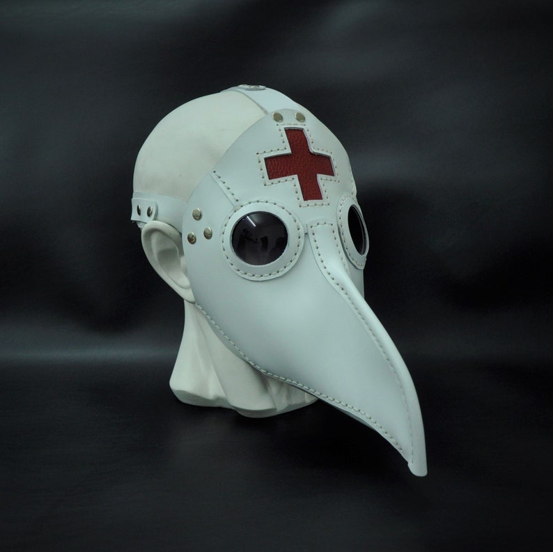Plague Doctor Mask White Face Doct Limited time sale - Outlet sale feature