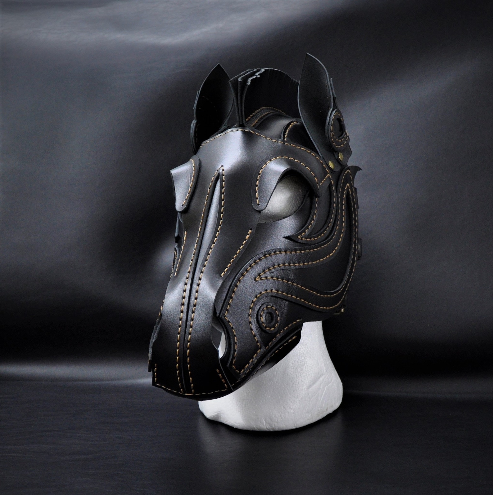 Leather Horse Mask Ponyplay Mask BDSM Mask Pet Play Gear Etsy