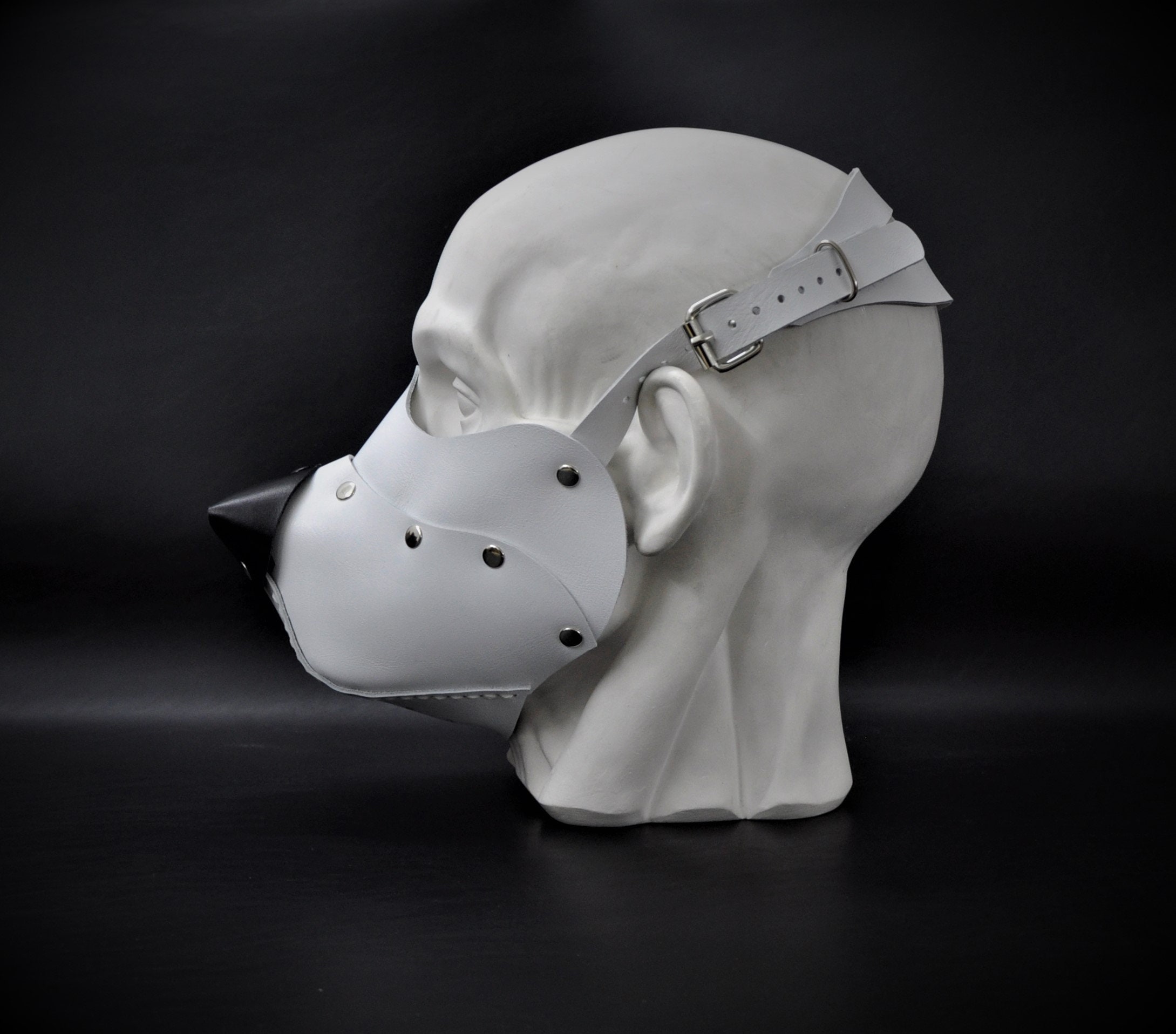 Leather Dog Mask Leather Puppy Mask Puppy Mask Kink Etsy