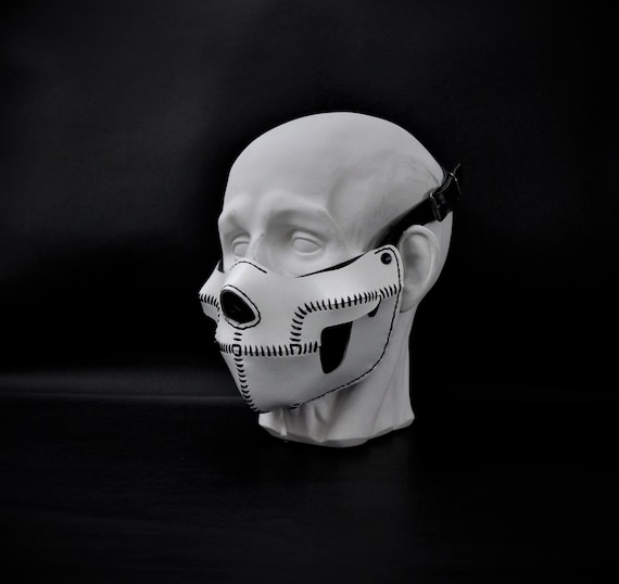 Leather Skull Mask - Skull Leather Mask - Human Skull Mask Leather Skull Mask - Skull Leather Mask - Human Skull Mask
