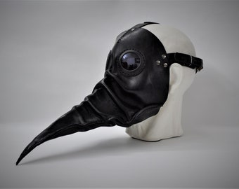 Plague Doctor Mask - Plague Doctor Face Mask - Plague Doctor Costume - Leather Plague Doctor Mask - Cosplay Masquerade LARP Mask - Dr Plague