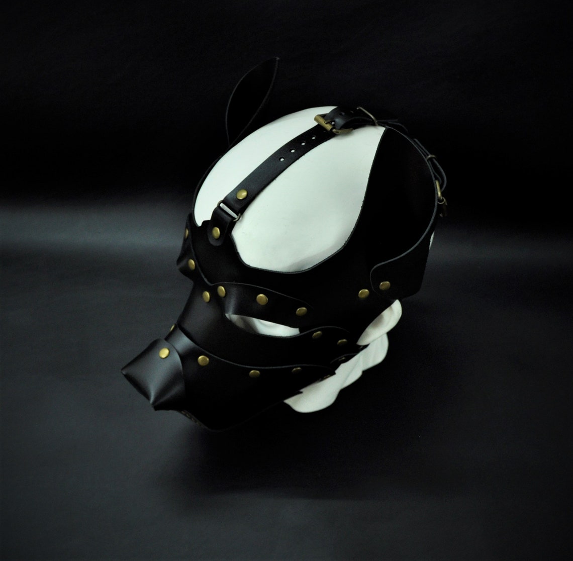 Leather Dog Mask Leather Puppy Mask Puppy Mask Kink Etsy