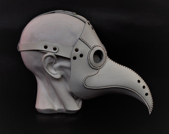 Máscara de Doctor de la Peste - Máscara Blanca de Doctor de la Peste - Disfraz de Doctor de la Peste - Máscara de Cuero de Doctor de la Peste - Máscara Steampunk de Cosplay - Dr.