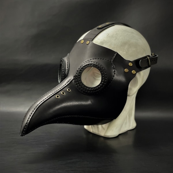 Plague Doctor Mask - Glasses Friendly Mask - Plague Doctor Costume - Leather Plague Doctor Mask - Cosplay Masquerade Steampunk Mask - Dr