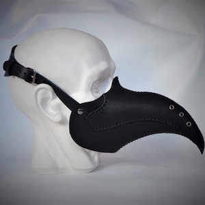 Plague Doctor Half Mask - Plague Doctor Face Mask - Plague Doctor Beak - Leather Mask - Half Plague Doctor Mask - Plague Half Mask - Dr Bird