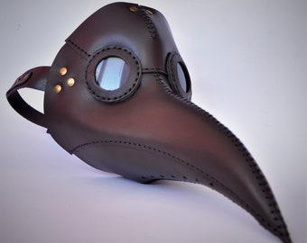 Plague Doctor Mask - Plague Doctor Face Mask - Plague Doctor Costume - Leather Plague Doctor Mask - Cosplay Masquerade Steampunk Mask - Dr