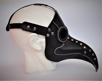 Plague Doctor Mask - Plague Doctor Face Mask - Plague Doctor Costume - Leather Plague Doctor Mask - Cosplay Burning Man Steampunk Mask - Dr