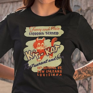 Retro New Orleans Kit Kat Restaraunt and Bar Vintage French Quarter