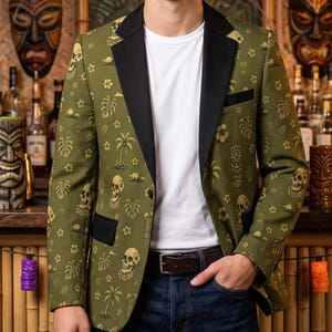 Skull Blazer Men - Etsy