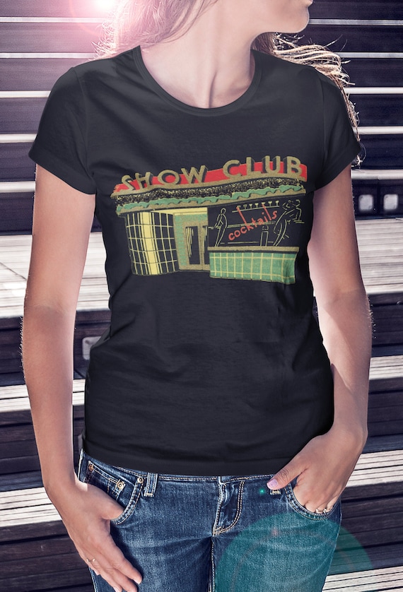 Retro Art Deco Short Sleeve Bella+Canvas Tee, Show Bar Nightclub 1930s on a Unisex Jersey