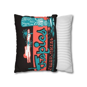 Taie d'oreiller MCM vintage Tiki Tropics Motel Restaurant vintage image 12