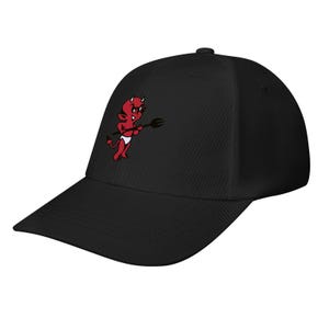 Retro Lil Devil Tattoo Art Baseball Cap Vintage Traditional Flash Hat Rockabilly Edgy Streetwear Adjustable Strapback Sun Hat