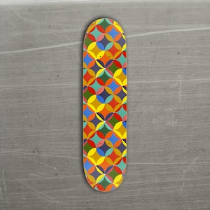 Retro 50s Mid Century abstract Pattern Skateboard Deck