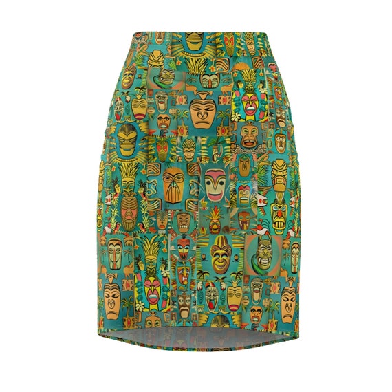 Jungle green pencil skirt top