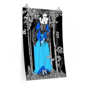 Retro Art Nouveau Aubrey Beardsley Poster Art/ High Quality Poster / multiple sizes / Print #1