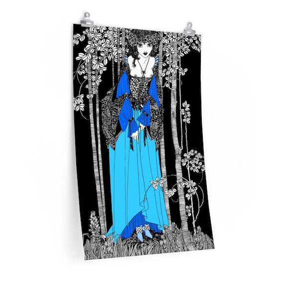 Retro Art Nouveau Aubrey Beardsley Poster Art/ High Quality Poster / multiple sizes / Print #1