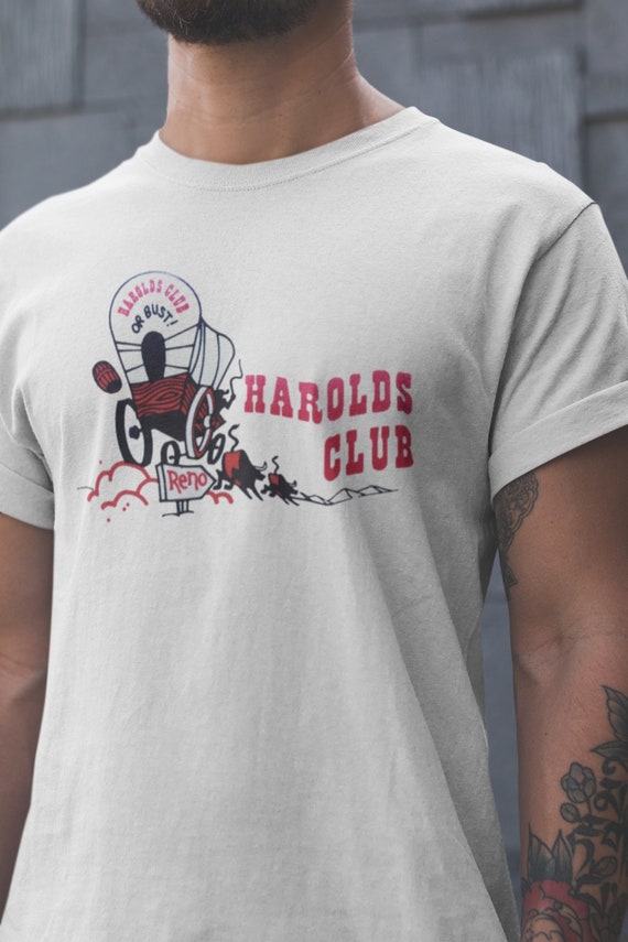 Retro Reno Casino Harold's Club Heavy Cotton Tee shirt / Unisex Men's size / Vintage Gambling