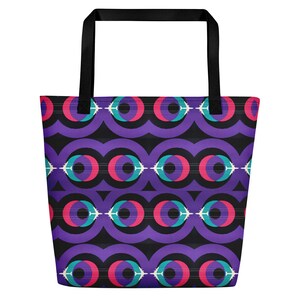 Retro Jet Travel Mid Century Moderne Strandtasche