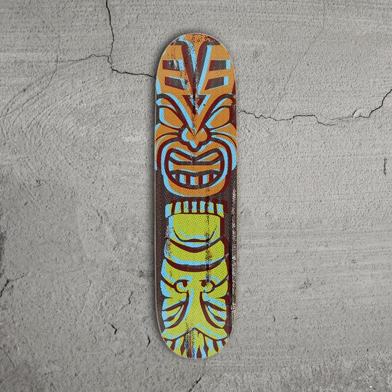Retro TIKI GODS  Skateboard Deck Series A  Mid Century Modern Skateboarding