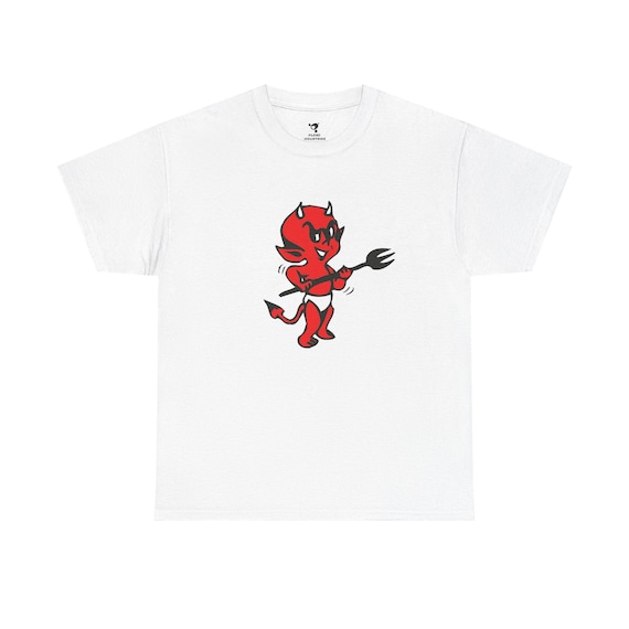 Lil Devil Tattoo Art Tee | Devil Skull Illustration Shirt