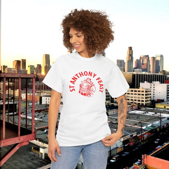 Retro 80s Soho Streetfair Tee: Saint Anthony Feast NYC, Unisex T-Shirt