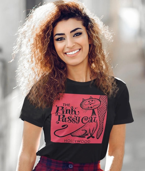 Retro Pink Pussycat Hollywood T-Shirt