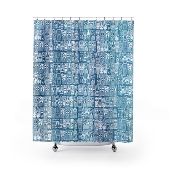 Retro TIKI Shower Curtain Perfect for the mid century lifestyle, vintage design.