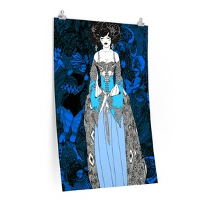 Retro Art Nouveau Aubrey Beardsley Poster Art / High Quality Poster Print / multiple sizes / Print #3