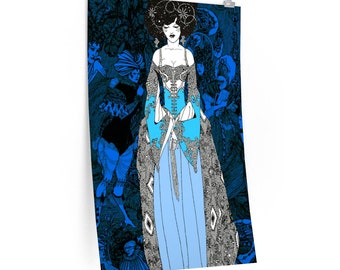 Plakat w stylu secesyjnym Aubrey'a Beardsley'a