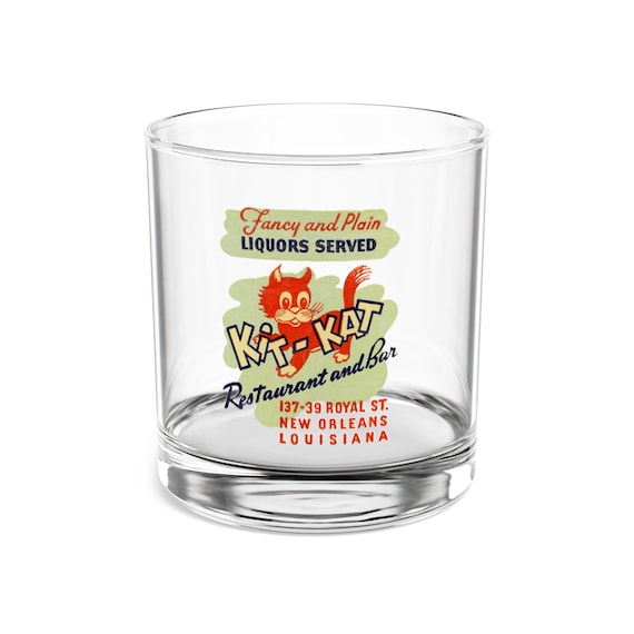 Kit Kat Club New Orleans retro Rocks Glass, 10oz