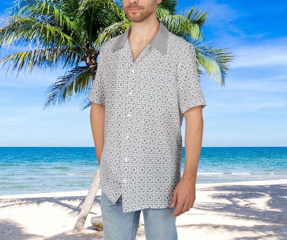 MCM Breeze Block Hawaiian Shirt: Retro Aloha Tiki Party Style