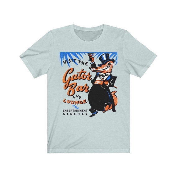Retro Bella+Canvas Short Sleeve Tee GATOR BAR and LOUNGE Unisex Jersey