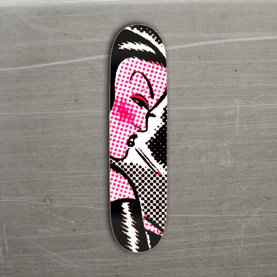 Retro Bondage Mistress Skateboard Deck