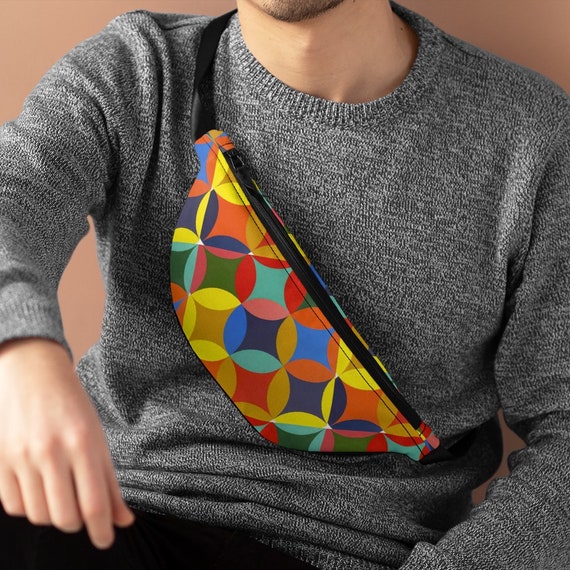 Retro Mid Century Modern Fanny Pack, 50's Colors