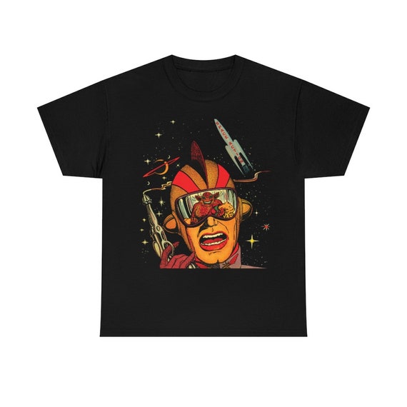 Retro SPACE ACTION Comic Unisex Heavy Cotton Tee Space is the Place for Action