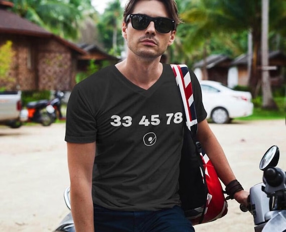 Vintage Vinyl Record Collector V-Neck Tee | Turntable Shirt, Cratedigger Retro Music