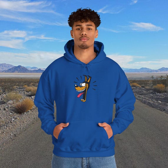 Retro Slackjaw Dog Cartoon Hoodie: Vintage Graphic Sweatshirt