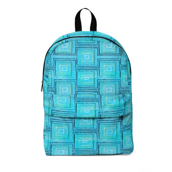 Retro Japanese Print Unisex Classic Backpack for School Work or Play