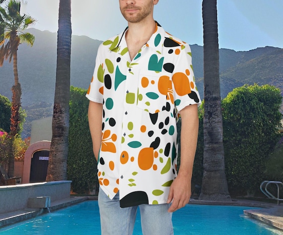 Mid Century Modern Hawaiian Shirt: Retro Googie Aloha Shirt