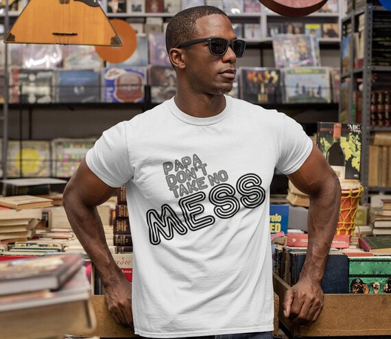 Papa Don't take No Mess Unisex Heavy Cotton Tee, Funk, Soul, perfect for the James Brown lover