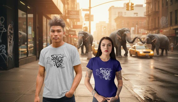 Retro Space Age Tee: Mid-Century Modern Anaheim Resort - Bella+Canvas