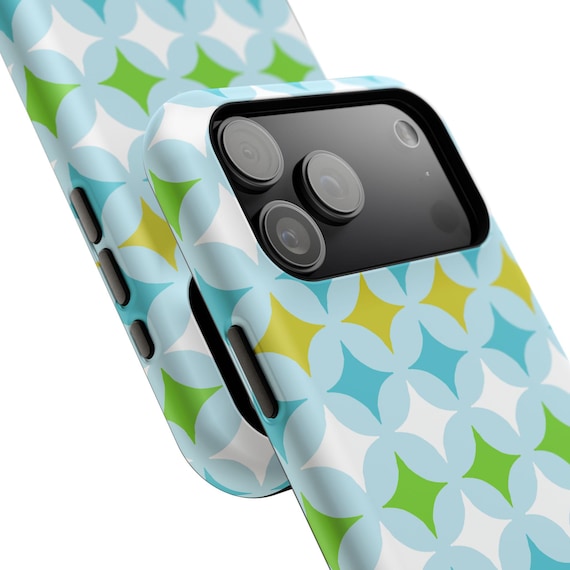 Retro 60s Dingbat Pattern Phone Case | MCM Mid Century Modern including iPhone 17 Cover