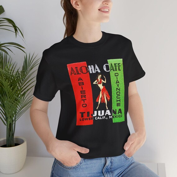Retro Tijuana Bar Tee: 50s Tiki Aloha Cafe Graphic T-shirt - Etsy