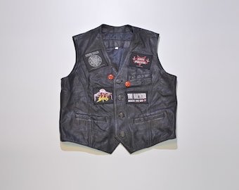 Volbeat battle vest (faded grey with all b&w patches.
