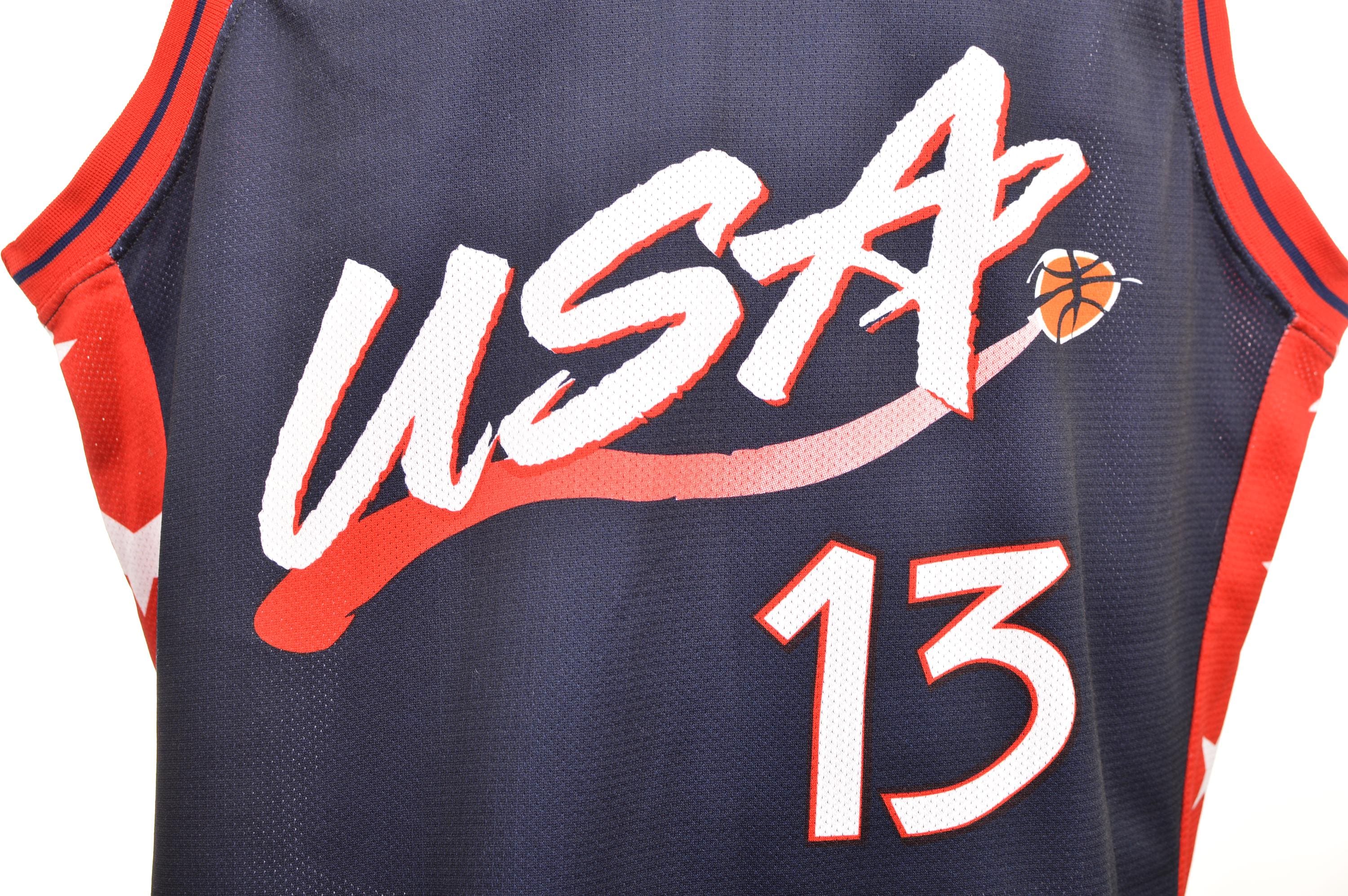DDP Champion USA Olympics Dream Team Vintage Basketball Jersey #13