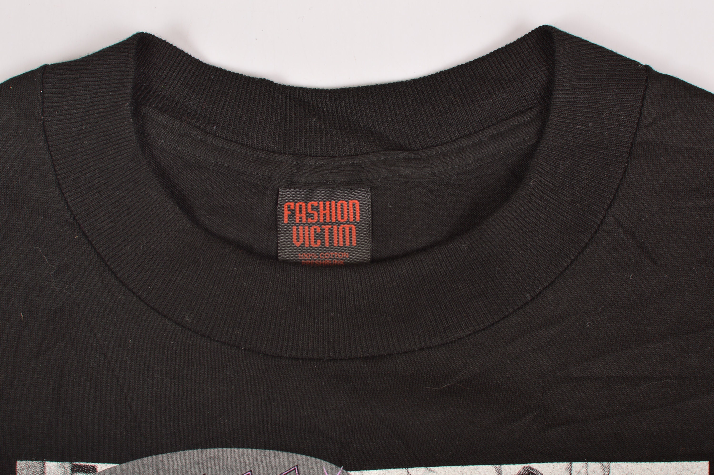 Fashion Victim Betty Page 1997 Vintage T-shirt Tee 1990s