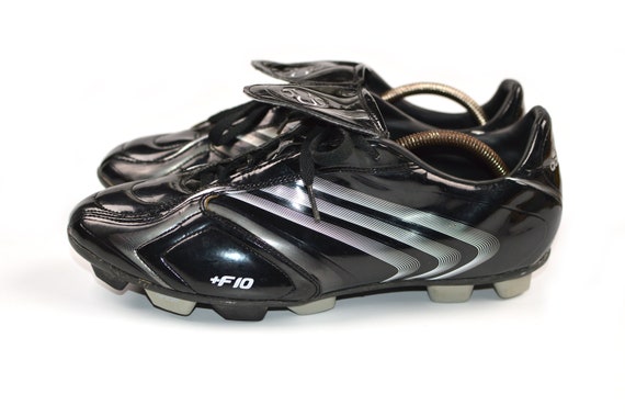 estanque Borde adjetivo Rare Vintage Adidas F10 2005 Botas de fútbol negras Zapatos - Etsy España