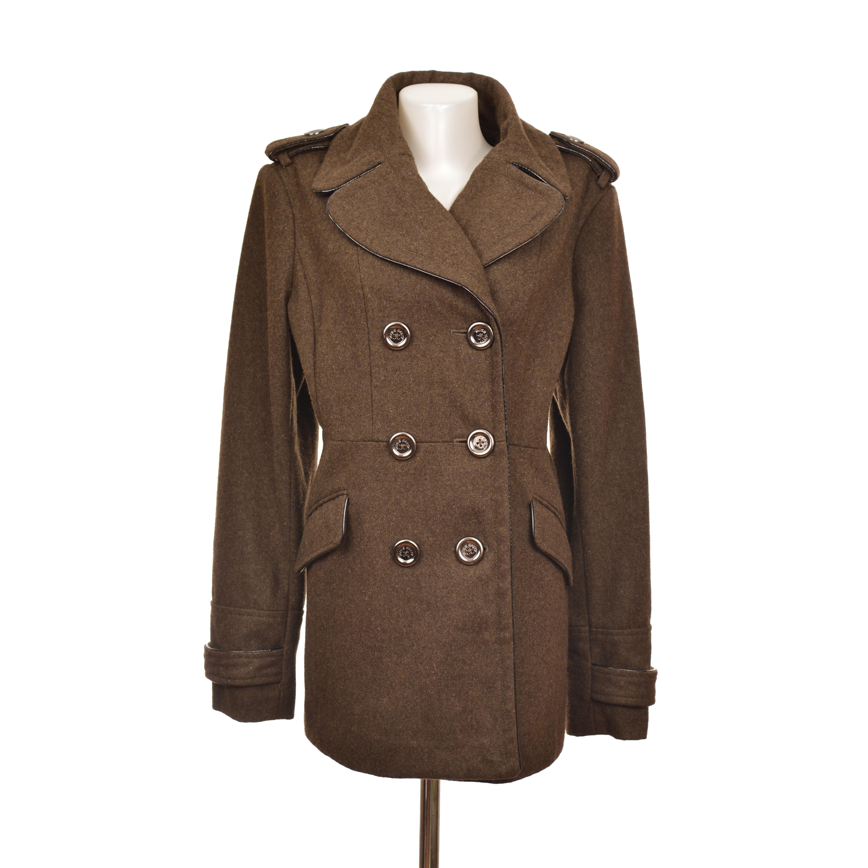 【archive】 00s wool double jacket y2k Y2K Grunge Fake Two Piece Down Jacket Cyber Punk Thickened