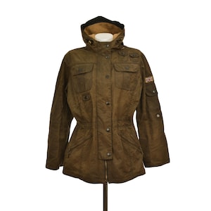 Barbour Winter Force Parka LWX0066OL71 Wax Cotton Lined Jacket Classic British Outdoor Coat Waterproof Hunting Riding Countrywear